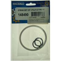 Waterco Fulflo 40mm / 50mm Valve Oring Kit - Set of 3