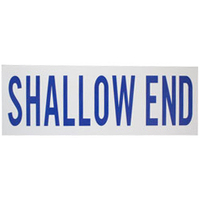 Depth Sign Shallow End (400 x 140 mm)