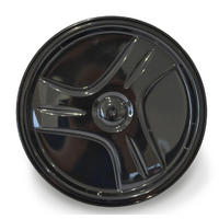 Zodiac 4WD Robotic Pool Cleaner Replacement Wheel Rim - Large Black V3 / V4  and VX42/45/50/55